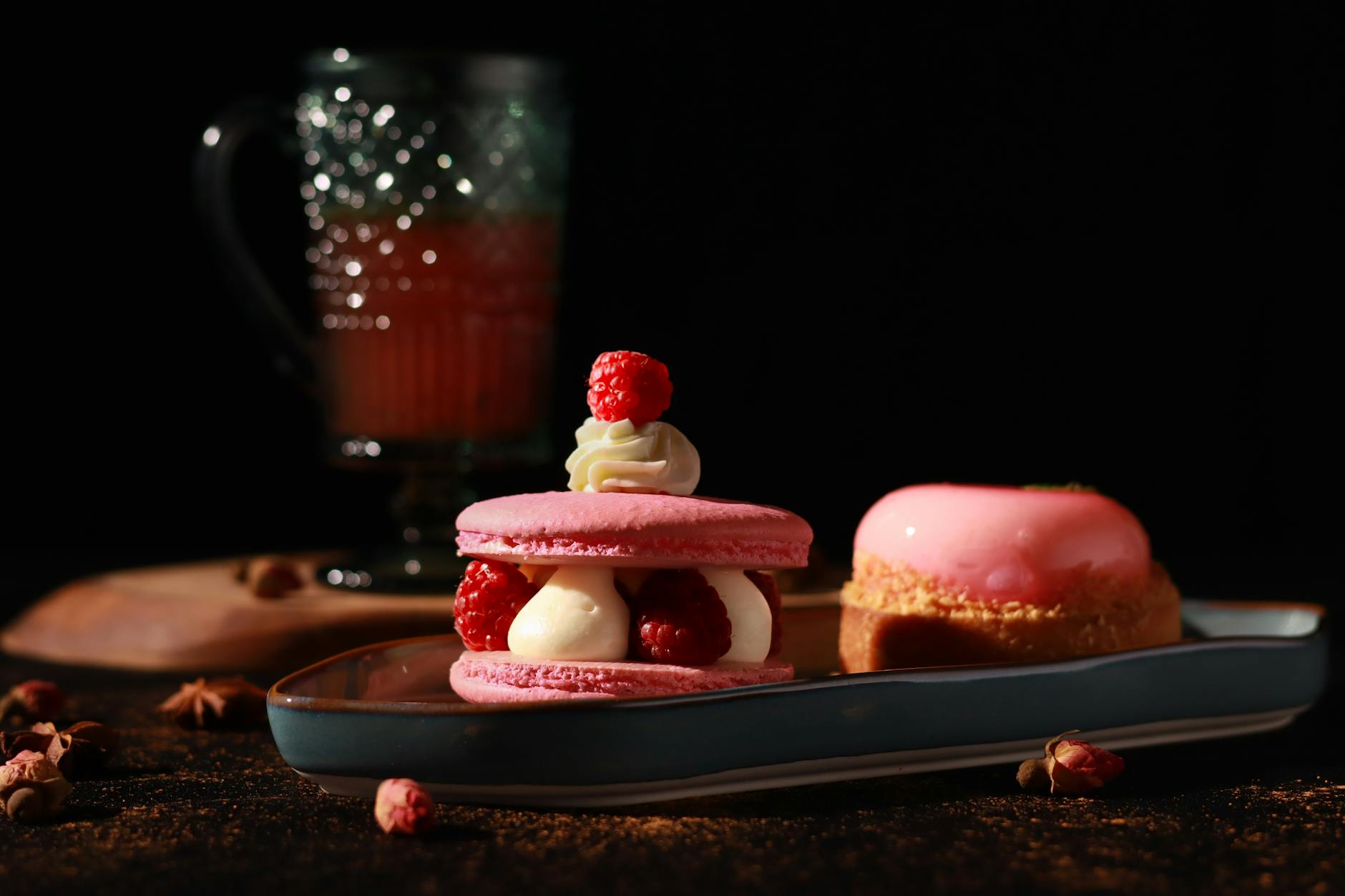 Gourmet dessert at Geneva restaurant