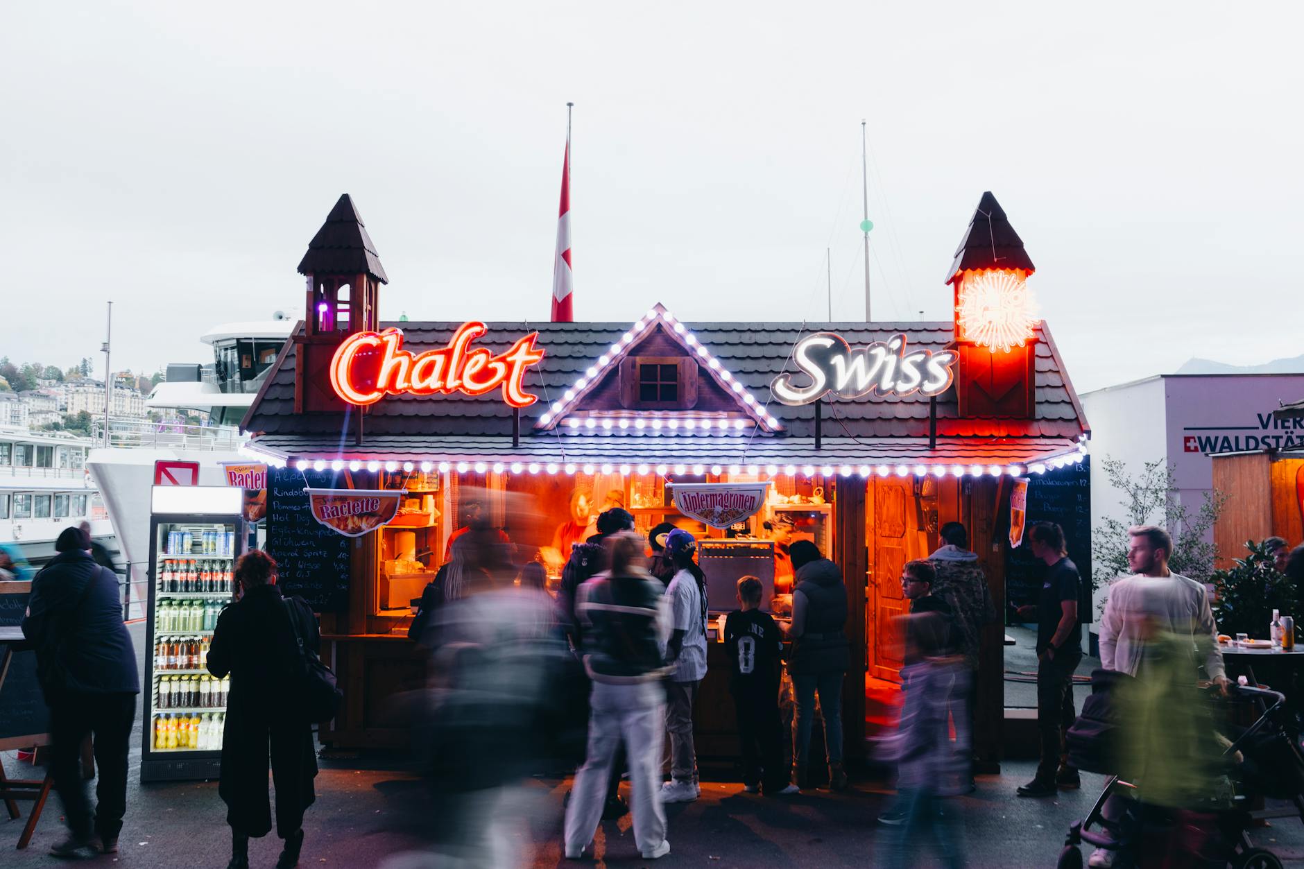 Geneva outdoor market — affordable local produce and street food