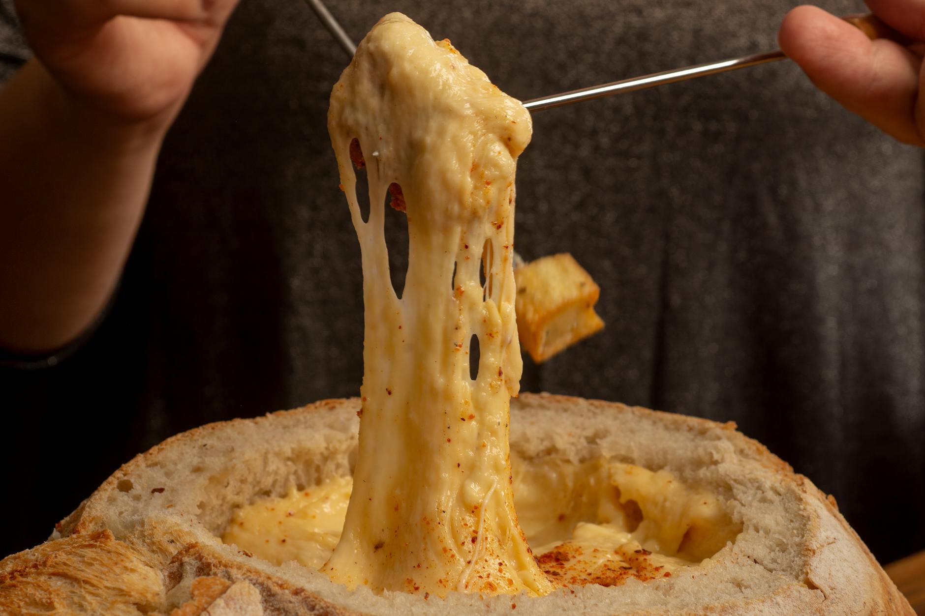 Traditional Swiss raclette cheese