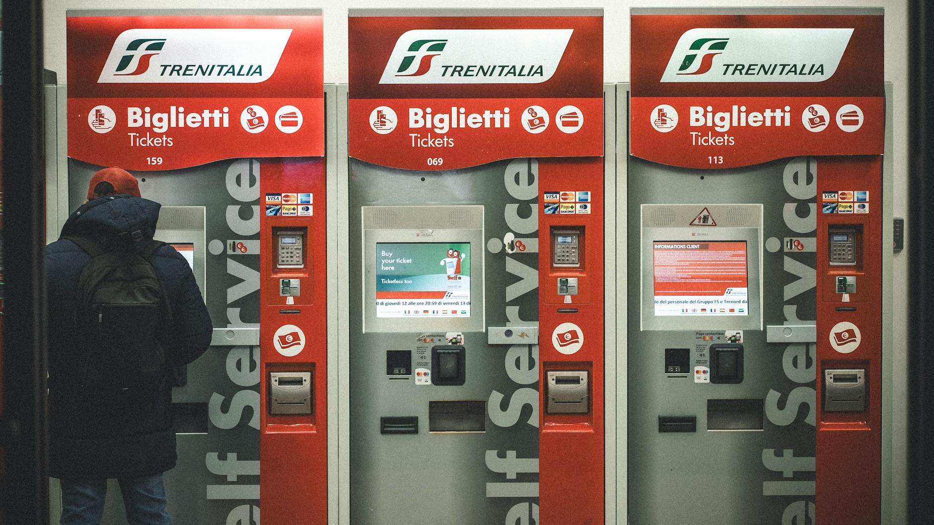 Public transport ticket machine in Geneva