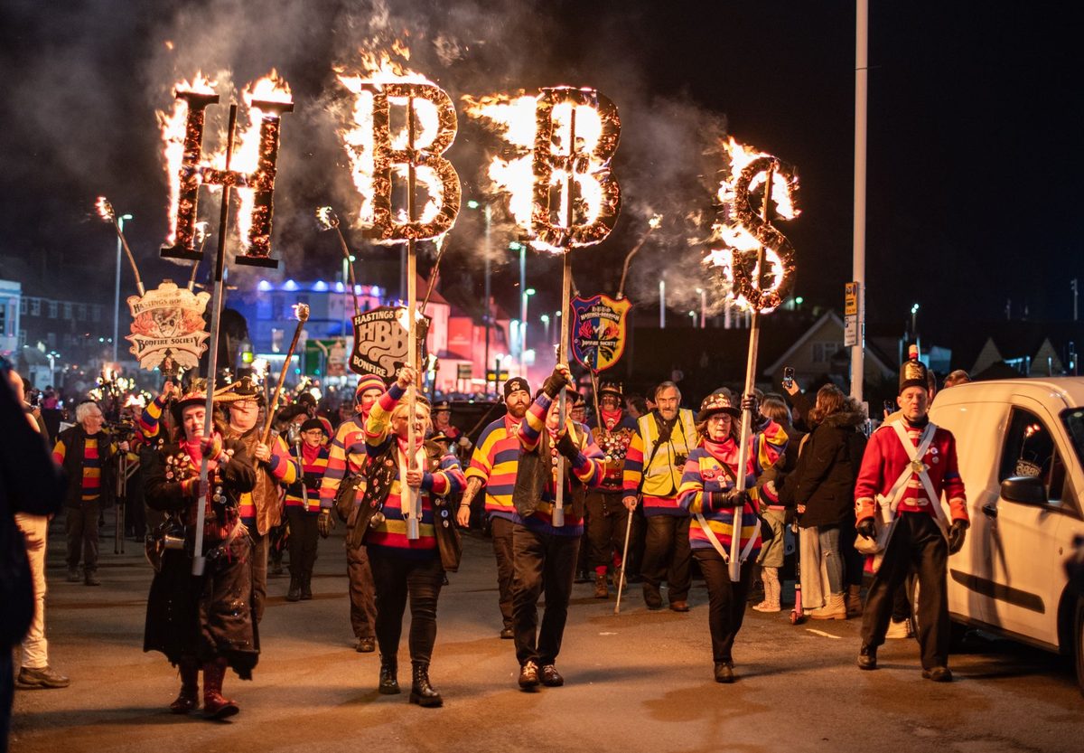 Torchlit Escalade procession through Geneva's Old Town in December