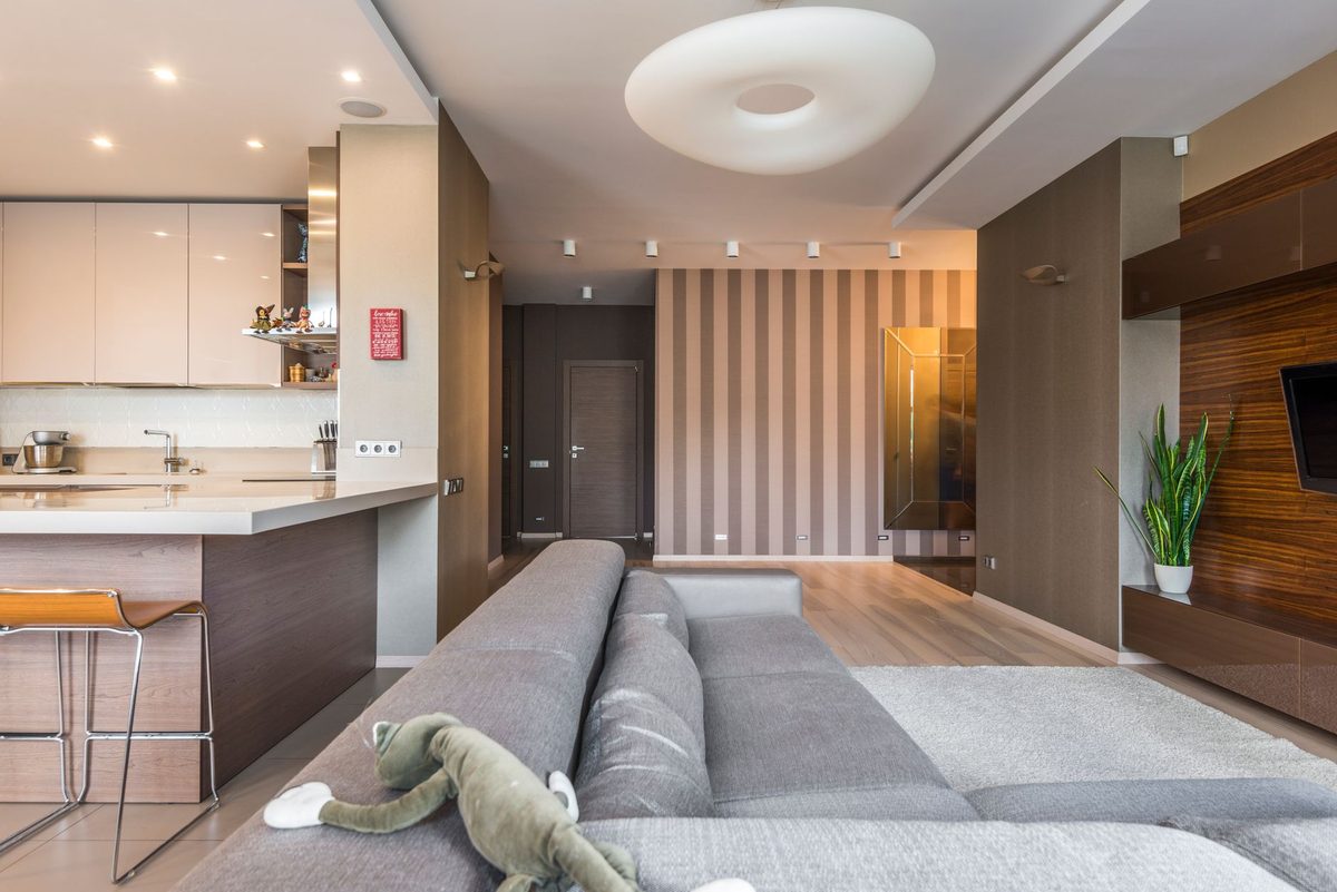 A serviced apartment kitchen for a family stay in Geneva