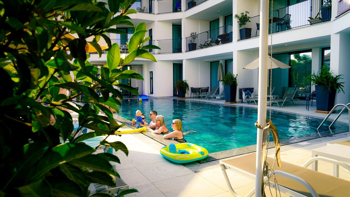 Indoor hotel pool, a rainy-day amenity at mid-range family hotels near Geneva airport
