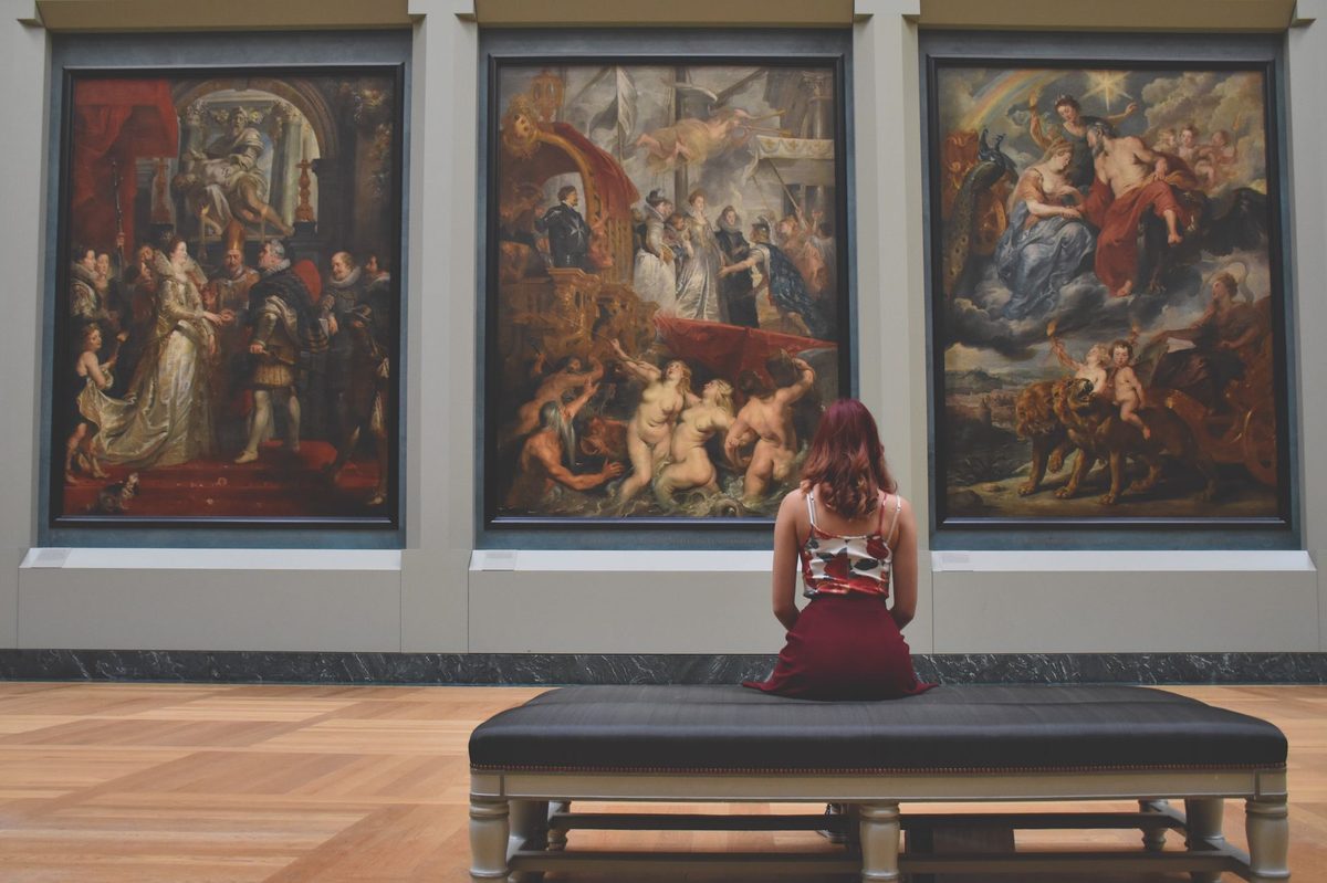 Classical painting gallery like the Musee d'Art et d'Histoire in Geneva