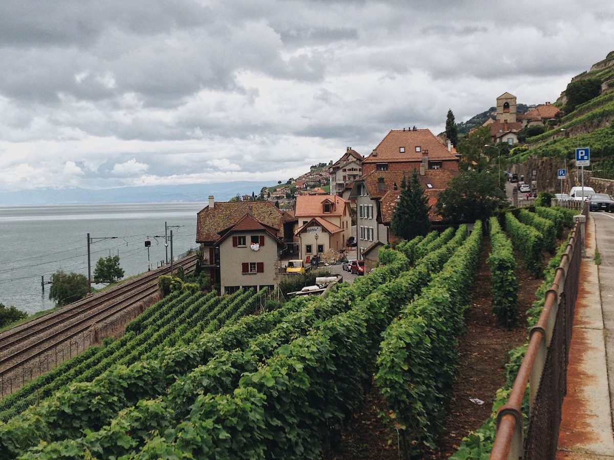A Mandement wine village in the hills west of Geneva