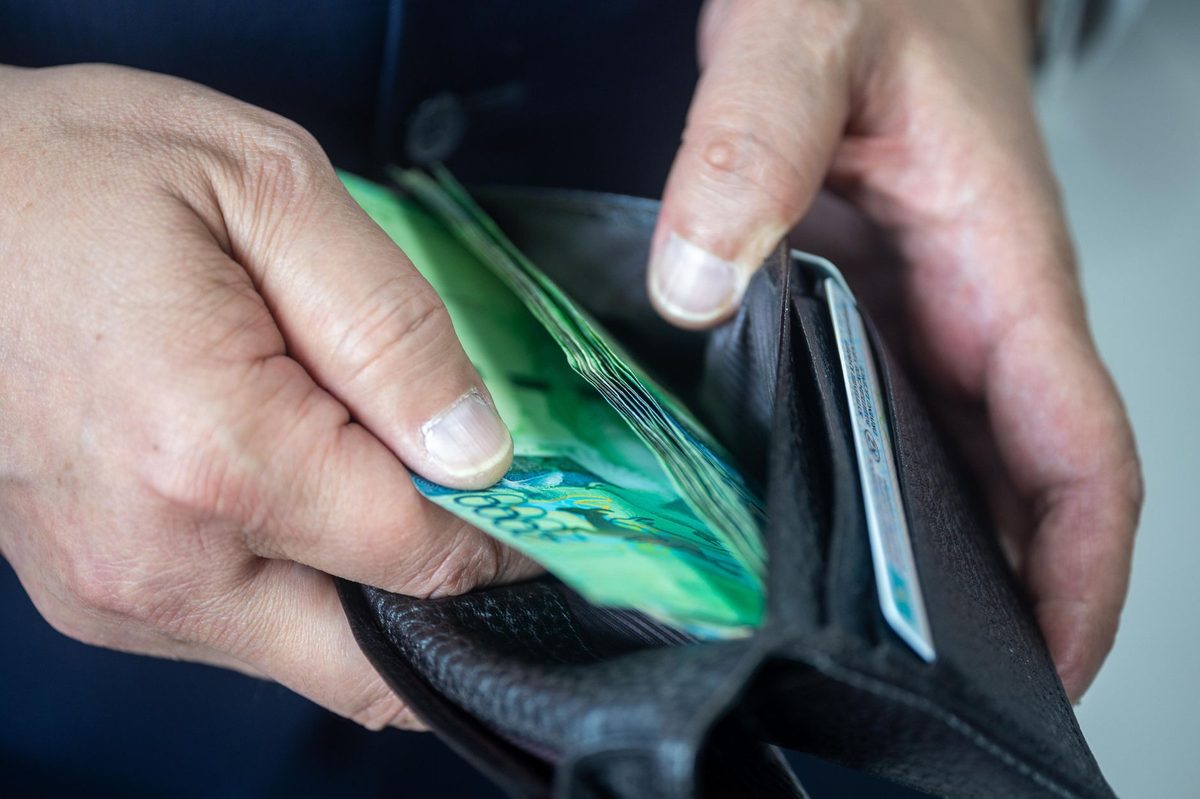 Swiss franc notes and coins, the denominations handled day to day in Geneva