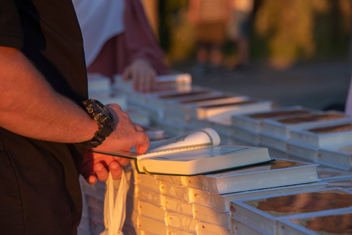 Antique books on a Geneva flea-market book stall
