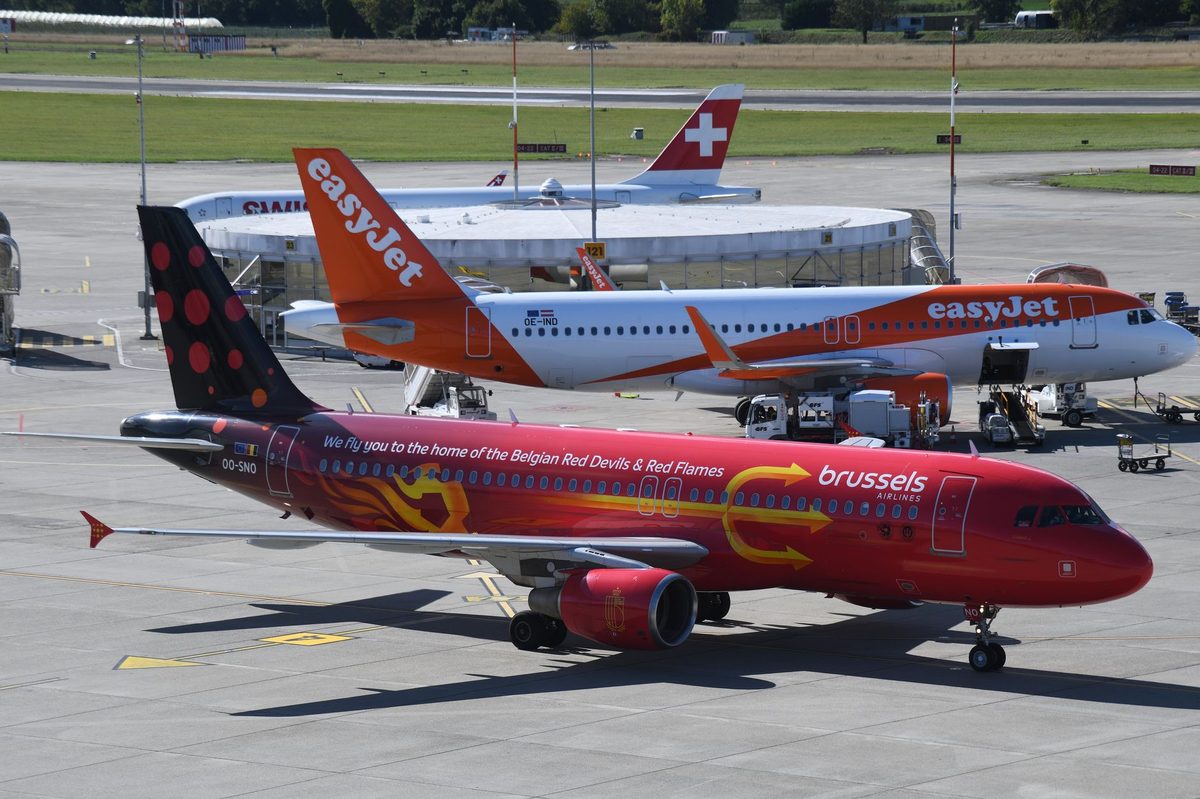 Arrivals at Geneva Airport, where Swiss border control takes place