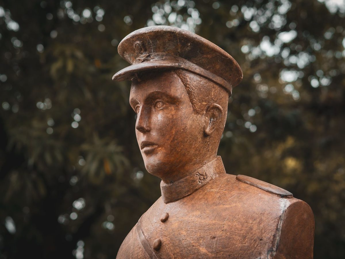 A memorial to Henry Dunant, the Genevan founder of the Red Cross