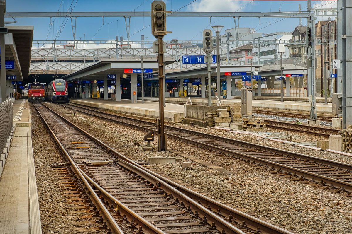 The Leman Express train that links French border towns with central Geneva