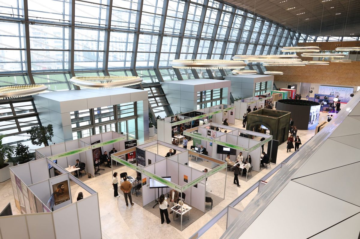 Watch fair display hall, like Watches and Wonders at Palexpo in Geneva